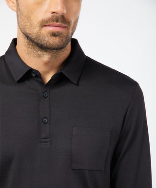 PIERRE CARDIN POLOSHIRT LANGARM - Midnight Ink Blue - 53704 92317.3000