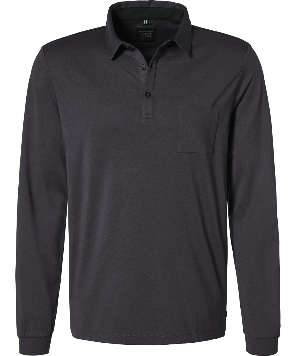 PIERRE CARDIN POLOSHIRT LANGARM - Midnight Ink Blue - 53704 92317.3000