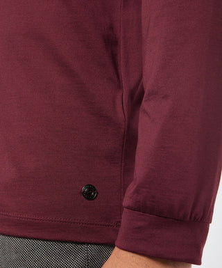 PIERRE CARDIN Poloshirt Langarm - Burgundy Velvet Sky - 53704 92317.8104