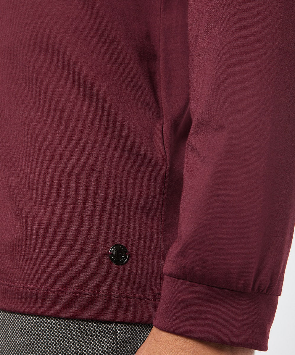 PIERRE CARDIN Poloshirt Langarm - Burgundy Velvet Sky - 53704 92317.8104 von Pierre Cardin
