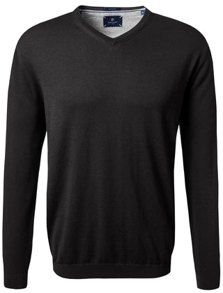 PIERRE CARDIN V-Ausschnitt Strickpullover - Midnight Carbon - 55301 72545.2000