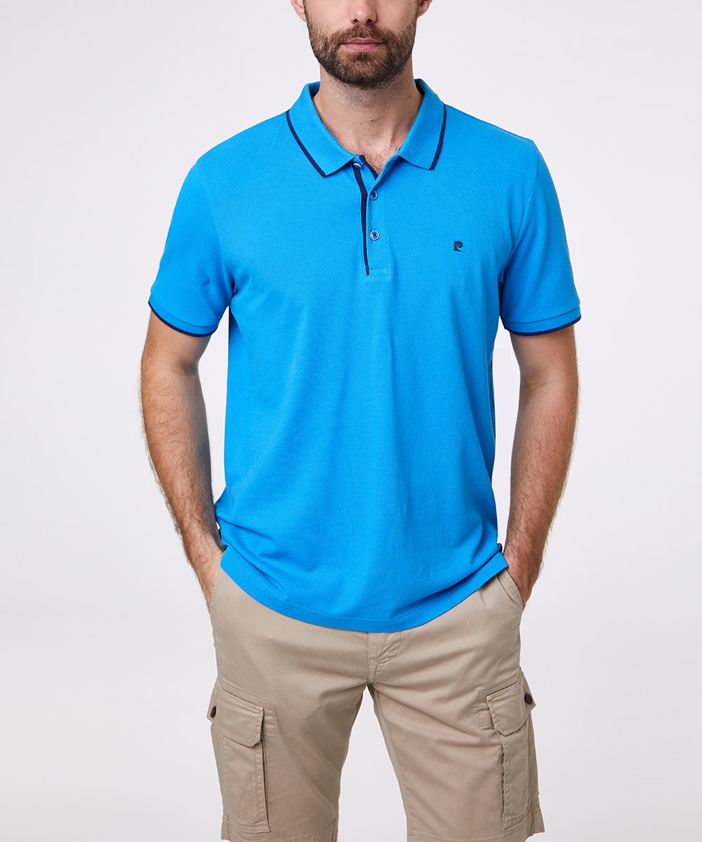 PIERRE CARDIN POLOSHIRT COTTON PIQUE diving 52114 1225.3760