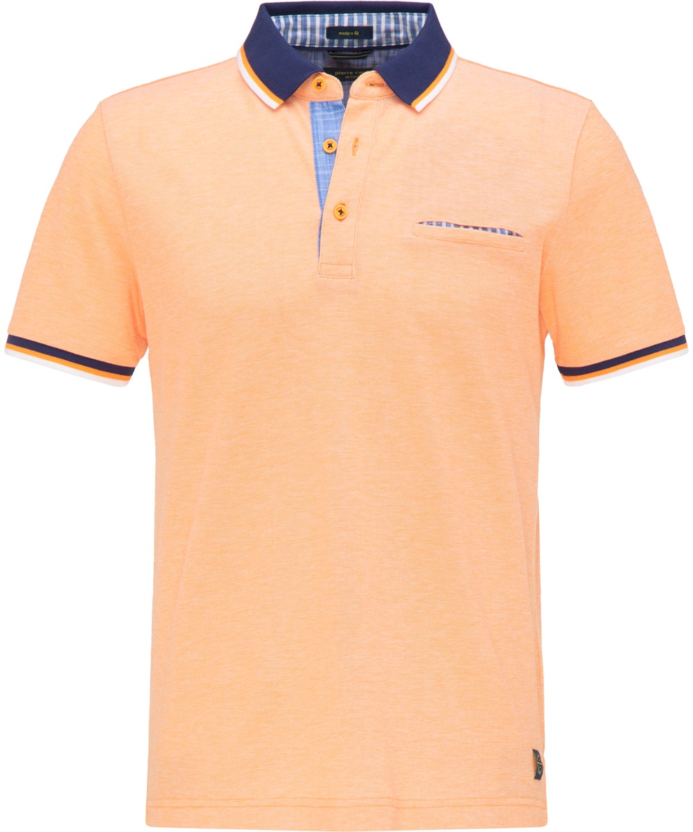 PIERRE CARDIN Poloshirt Bicolor - Soft Marmalade Blue - 52124 1226.4803
