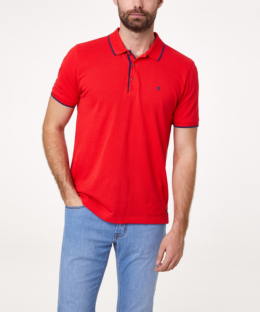 PIERRE CARDIN Poloshirt - Crimson Navy Pique - 52114 1225.5080