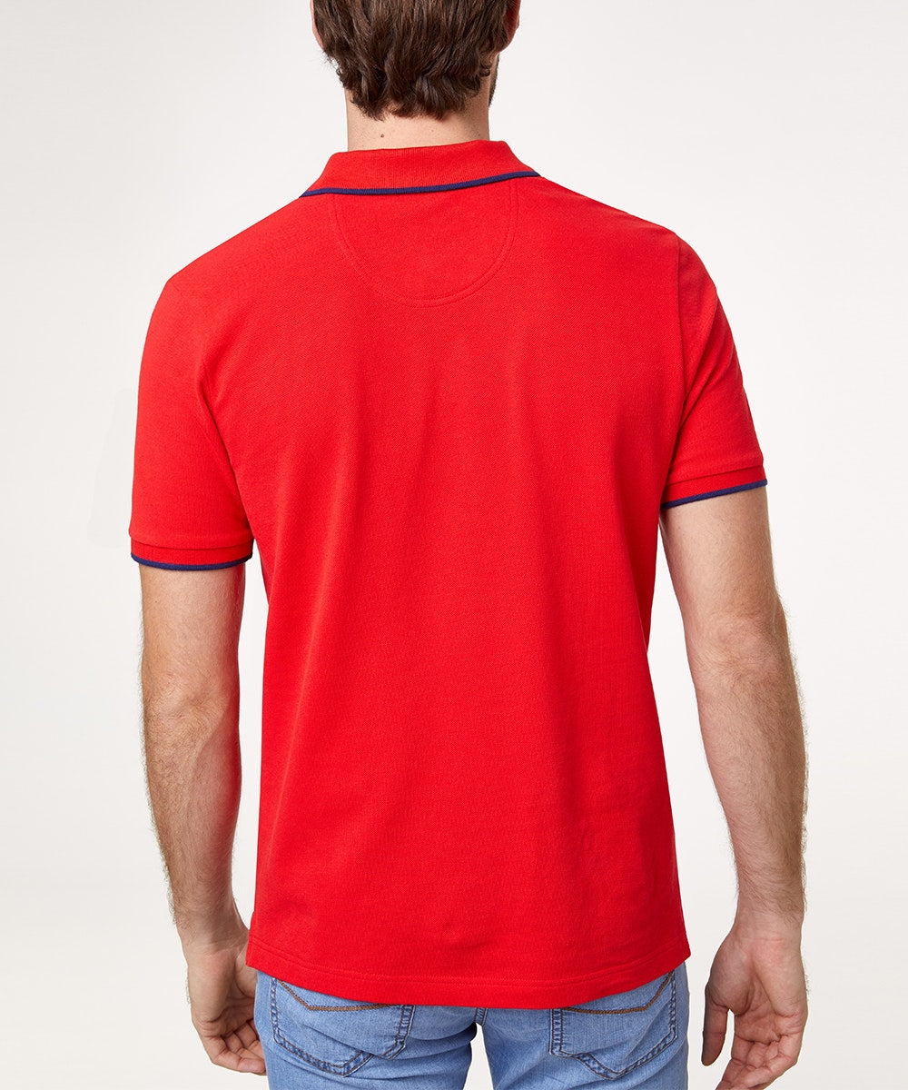 PIERRE CARDIN Poloshirt - Crimson Navy Pique - 52114 1225.5080 von Pierre Cardin