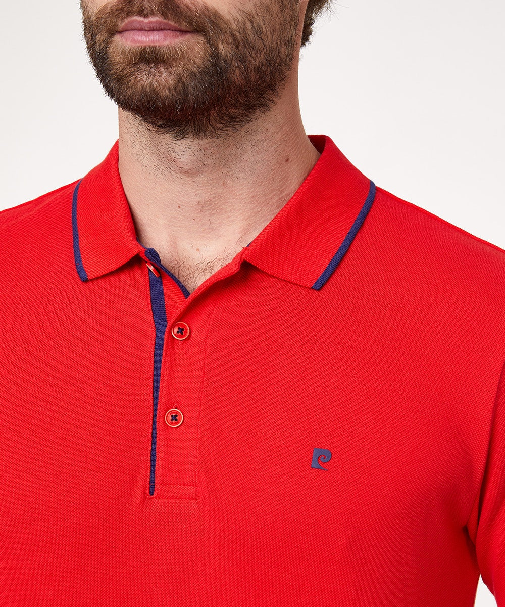 PIERRE CARDIN Poloshirt - Crimson Navy Pique - 52114 1225.5080 von Pierre Cardin
