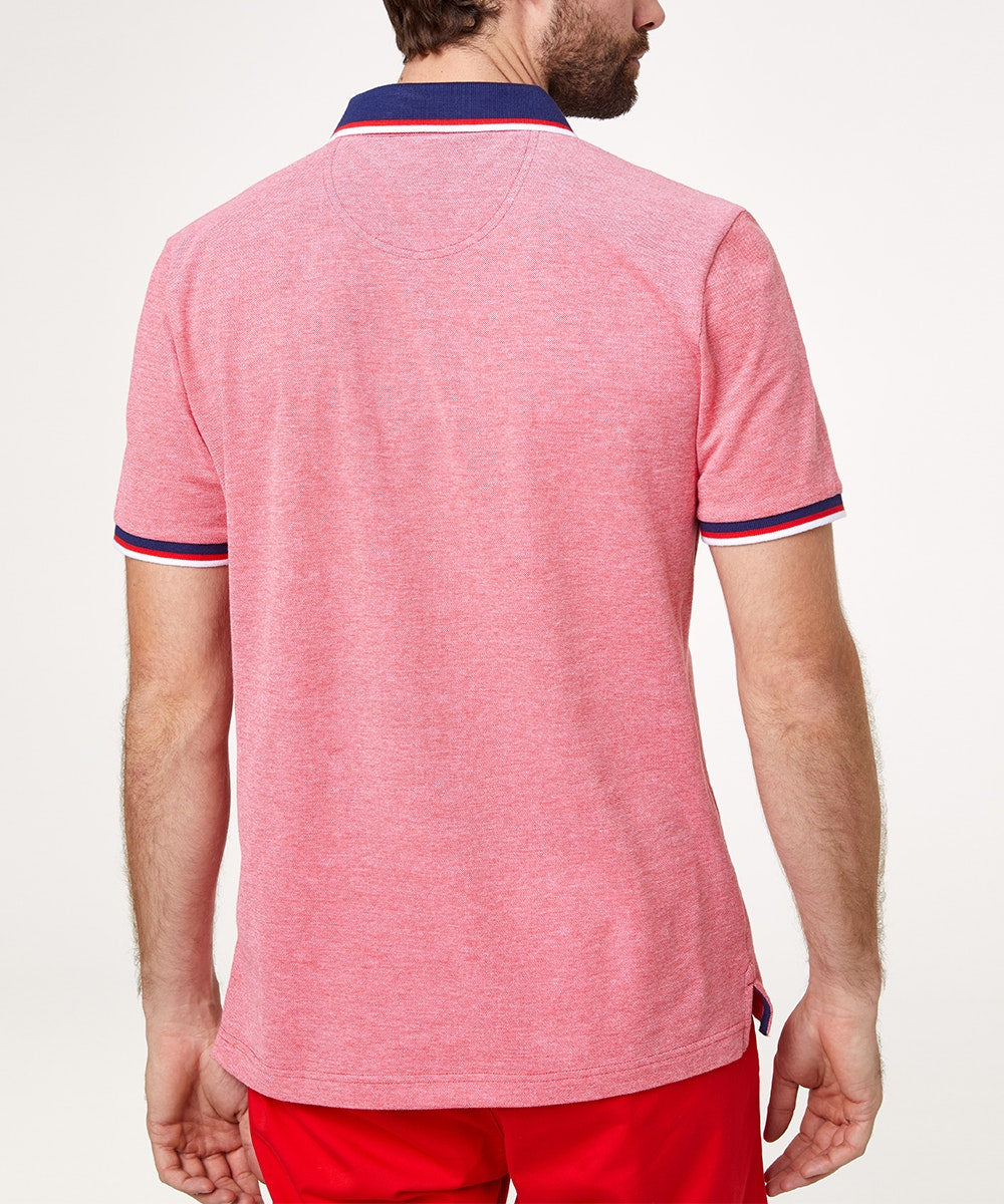 PIERRE CARDIN Poloshirt Bicolor - Blush Coral Red - 52124 1226.5080 von Pierre Cardin