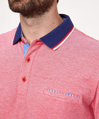 PIERRE CARDIN Poloshirt Bicolor - Blush Coral Red - 52124 1226.5080