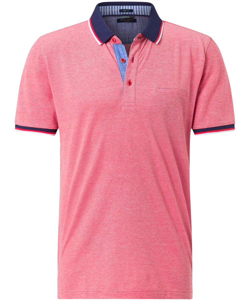 PIERRE CARDIN Poloshirt Bicolor - Blush Coral Red - 52124 1226.5080