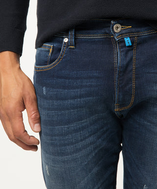PIERRE CARDIN LYON Hose - Midnight Indigo Wash - 3411 8854.01