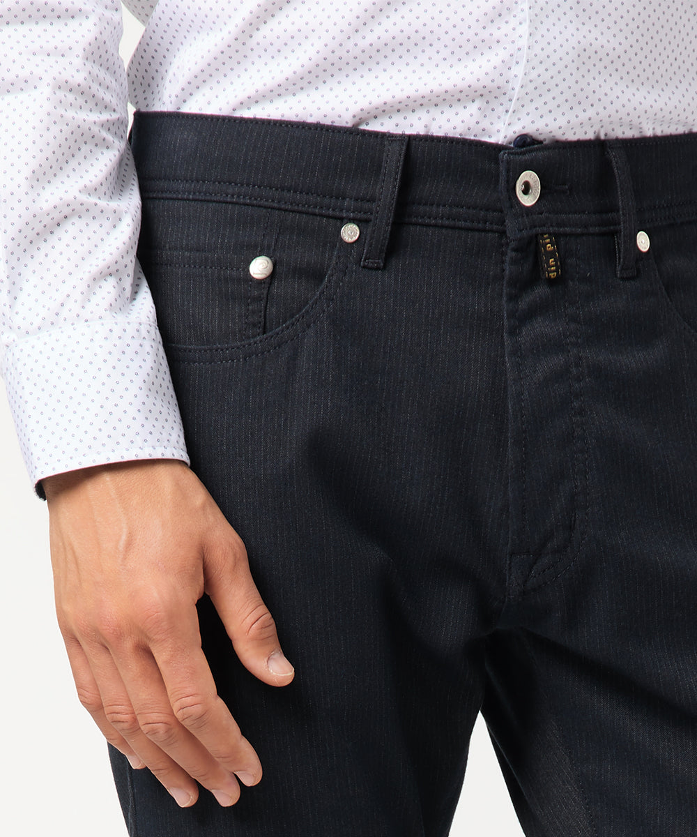 PIERRE CARDIN LYON Hose - Obsidian Shadow Pinstripe - 30917 4795.68 von Pierre Cardin