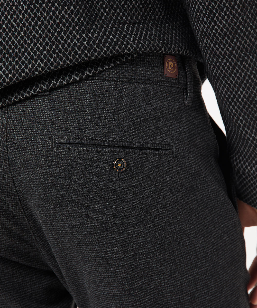 PIERRE CARDIN Lyon Chino - Midnight Graphite Check - 33747 4793.68 von Pierre Cardin