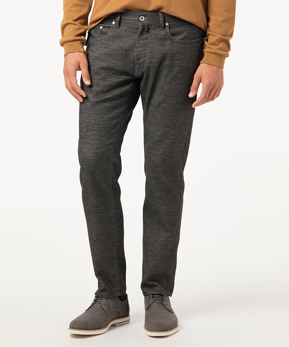 PIERRE CARDIN LYON Five Pocket - Charcoal Woven Espresso - 30917 4791.82
