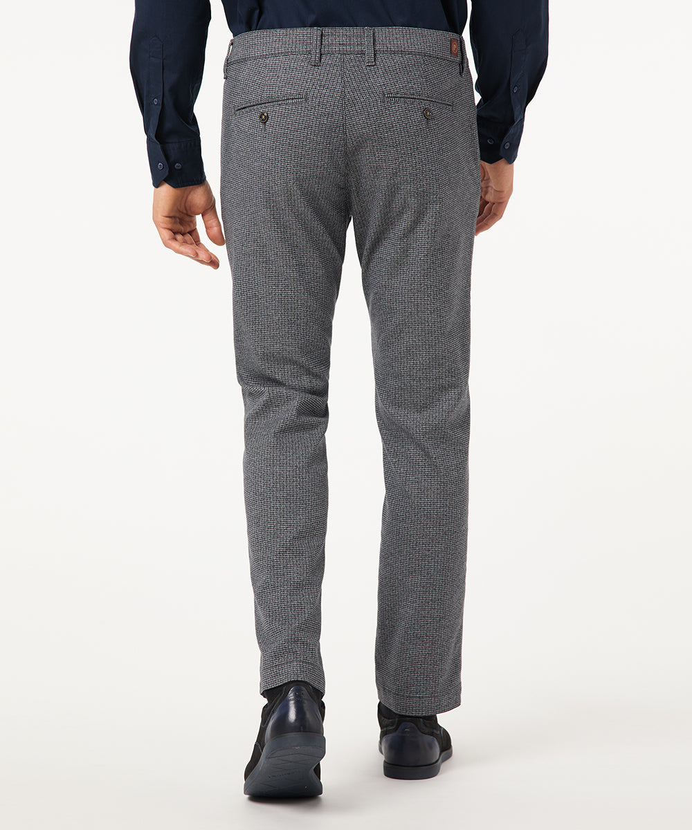 PIERRE CARDIN LYON Chino - Charcoal Grid Grey - 33747 4793.82 von Pierre Cardin