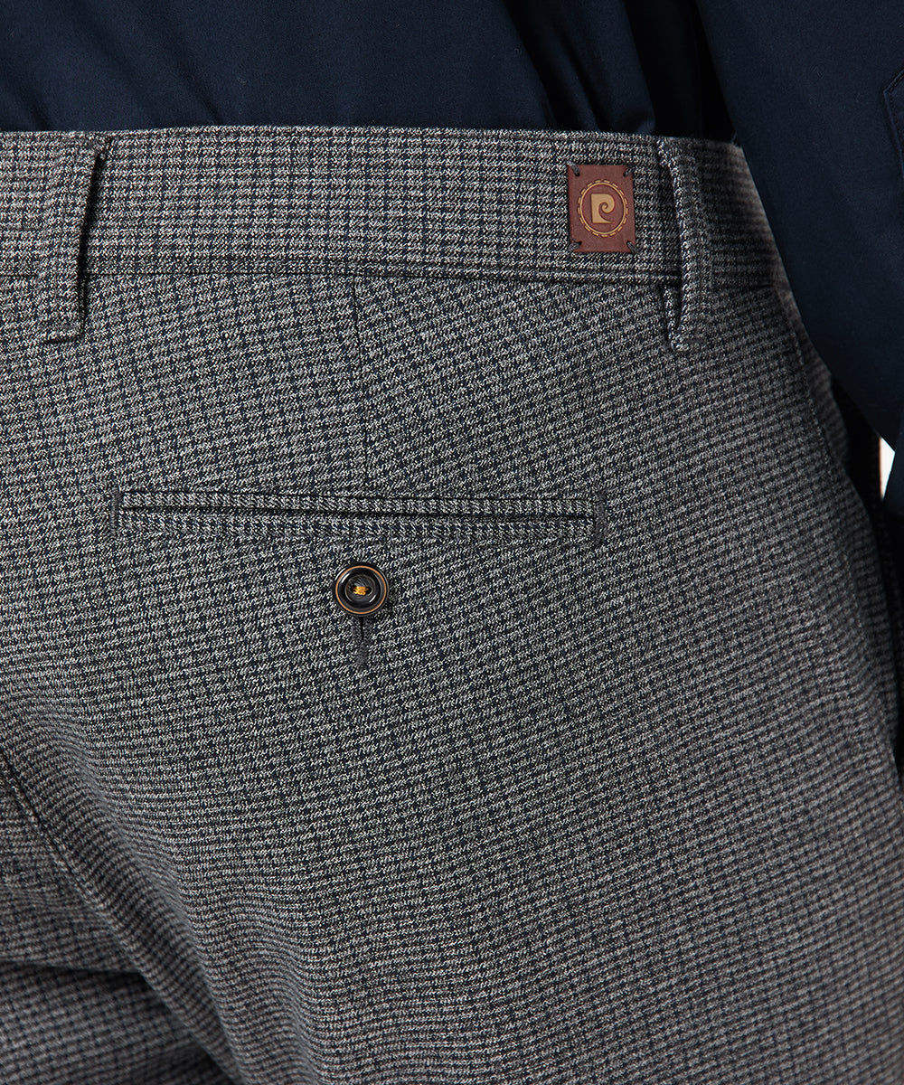 PIERRE CARDIN LYON Chino - Charcoal Grid Grey - 33747 4793.82 von Pierre Cardin