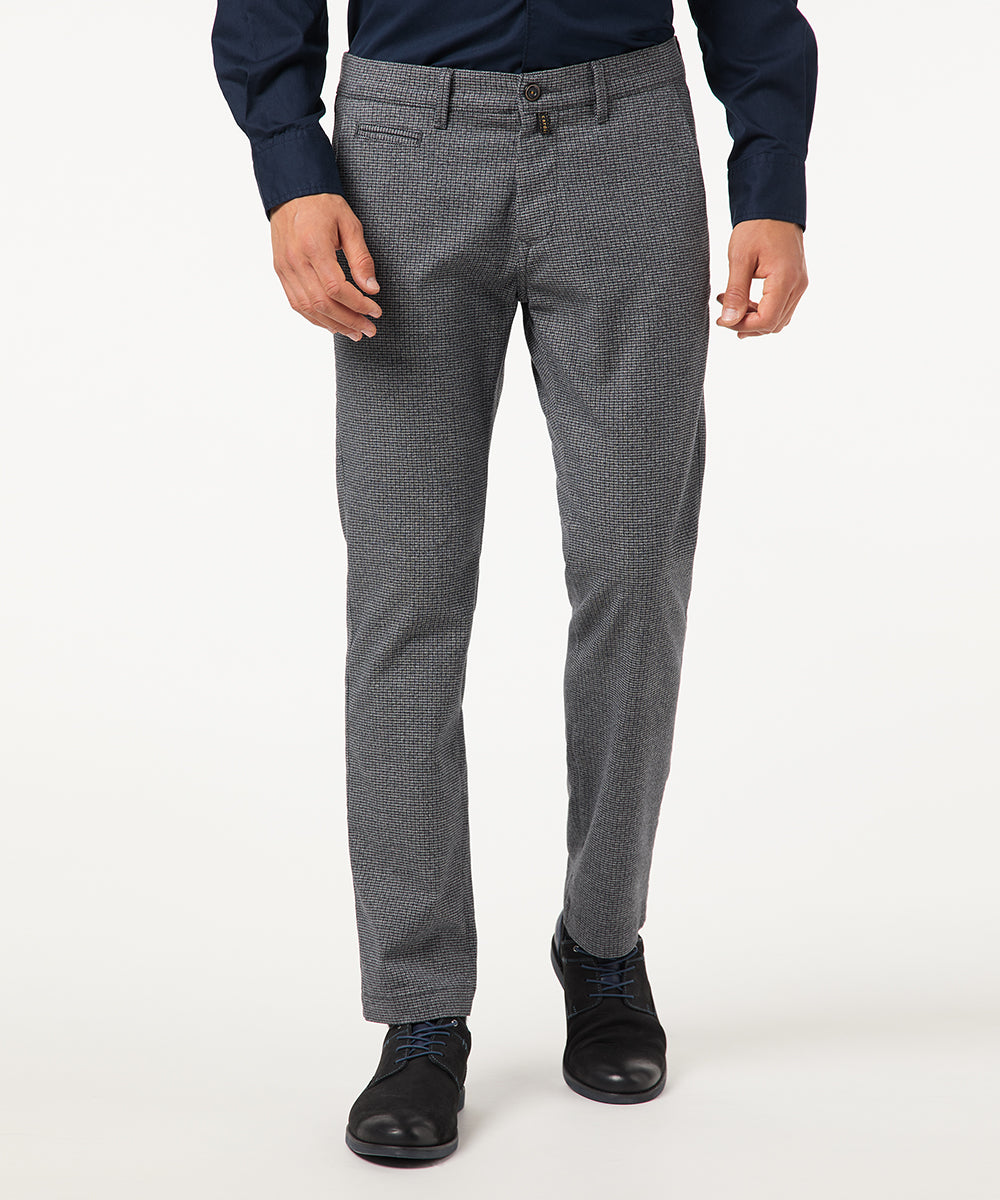 PIERRE CARDIN LYON Chino - Charcoal Grid Grey - 33747 4793.82