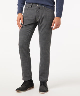 PIERRE CARDIN Lyon Five Pocket - Slate Grid Blue - 30917 4803.85