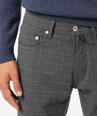 PIERRE CARDIN Lyon Five Pocket - Slate Grid Blue - 30917 4803.85