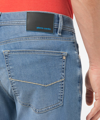 PIERRE CARDIN LYON Five-Pocket Jeans - Coastal Fog Blue - 30915 7713.02