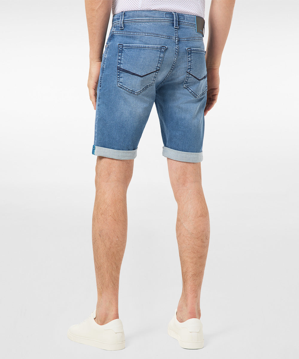 PIERRE CARDIN LYON FUTUREFLEX SHORTS - Blue Stone Wash - 3452 8860.06 von Pierre Cardin
