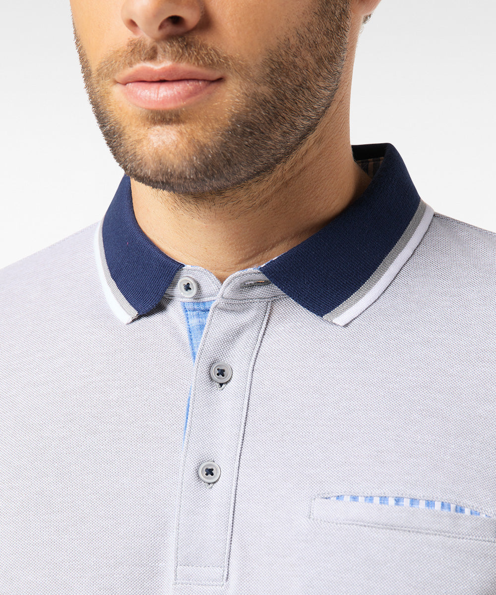 PIERRE CARDIN Poloshirt Bicolor - Silverstone Sky - 52124 1226.2500 von Pierre Cardin