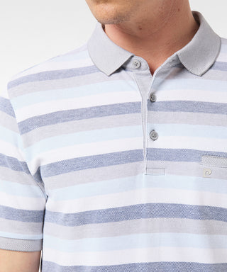 PIERRE CARDIN Poloshirt Modern Fit - Misty Horizon Blue - 52384 11256.2500