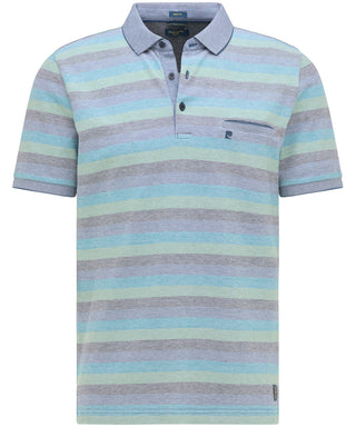 PIERRE CARDIN Poloshirt Kentkragen Poloshirt - Glacier Breeze Stripe - 52384 11256.3100