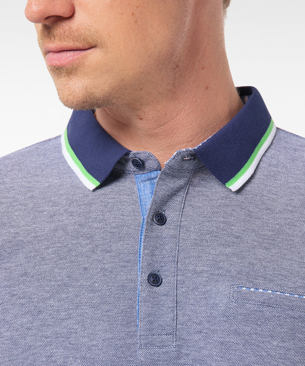 PIERRE CARDIN Delta Poloshirt Bicolor - Lavender Mist Green - 52124 1226.3104 von Pierre Cardin