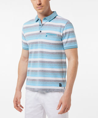 PIERRE CARDIN POL"OS"HIRT Kentkragen - Shoreline Breeze - 52384 11256.6608