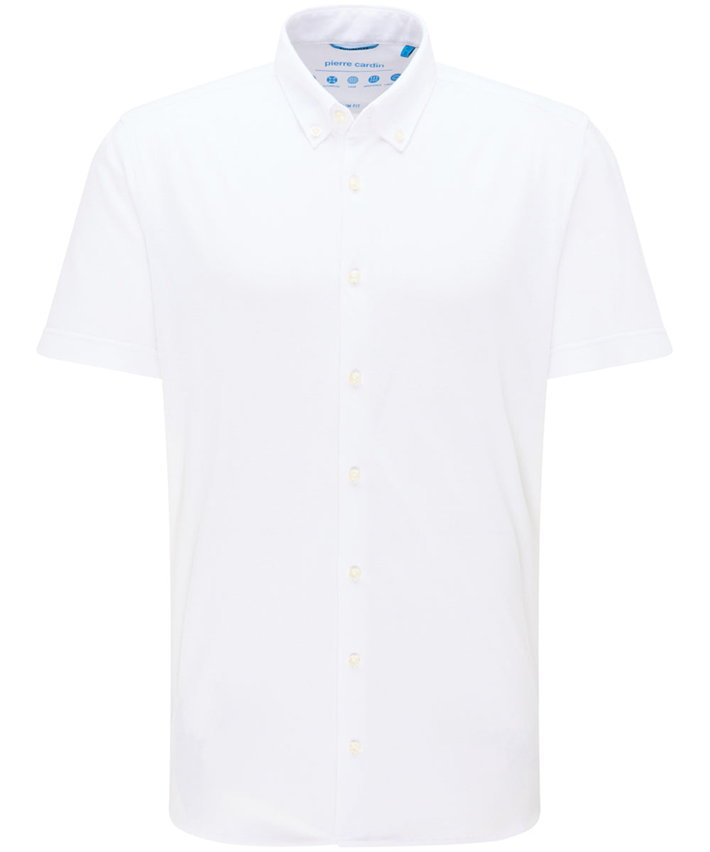 PIERRE CARDIN Slim Fit Hemd Kurzarm - Ivory Mist White - 3621 27460.9000