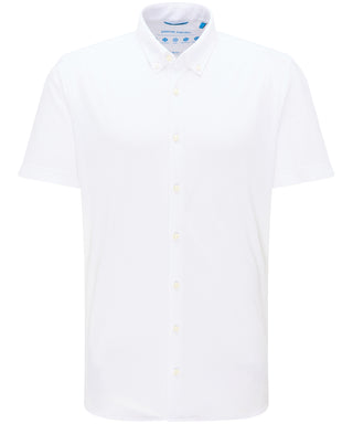 PIERRE CARDIN Slim Fit Hemd Kurzarm - Ivory Mist White - 3621 27460.9000