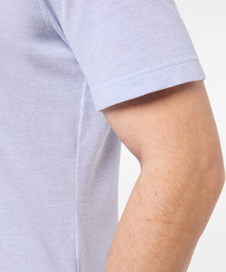 PIERRE CARDIN Slim Fit Kurzarm Hemd - Silver Mist Blue - 3621 27460.9001