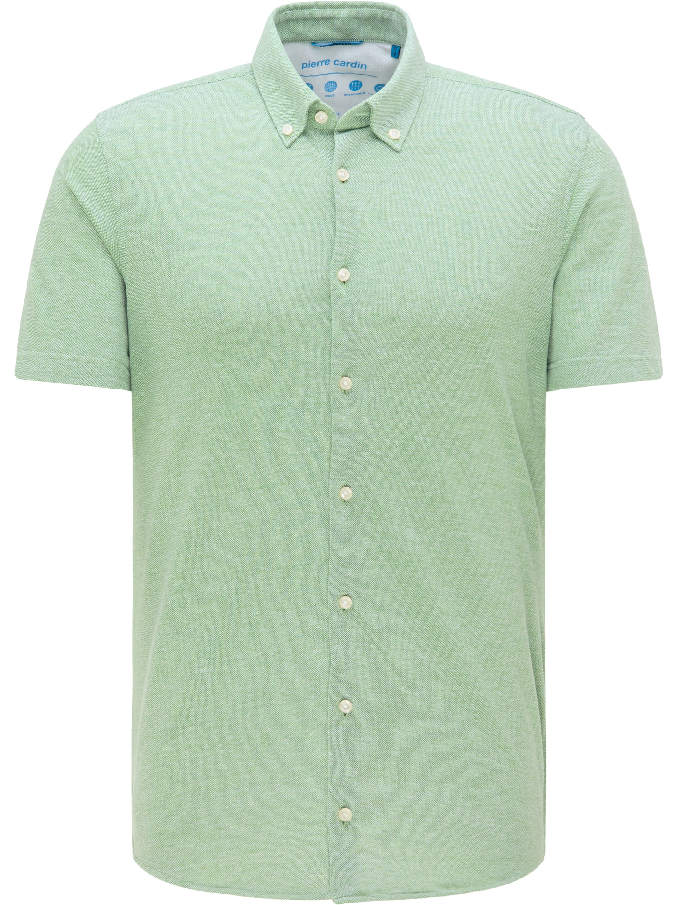 PIERRE CARDIN SLIM FIT Hemd Kurzarm - Seafoam Grove - 3621 27460.9034