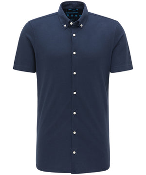 PIERRE CARDIN Slim Fit Hemd Kurzarm - Midnight Navy Blue - 3621 27460.9081