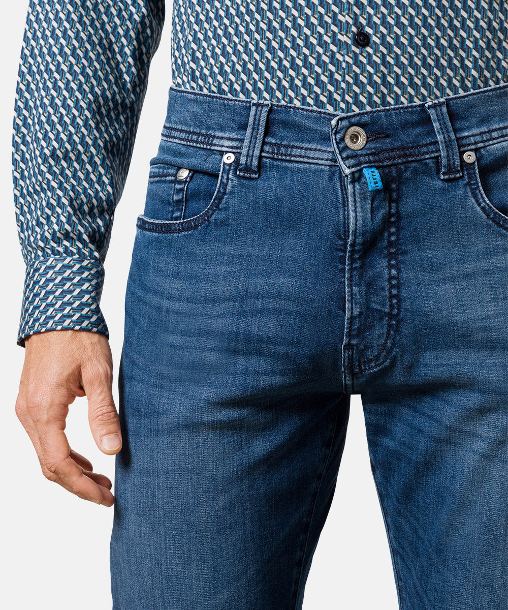PIERRE CARDIN Lyon Five Pocket - Vintage Denim Sky - 3451 8820.04 von Pierre Cardin