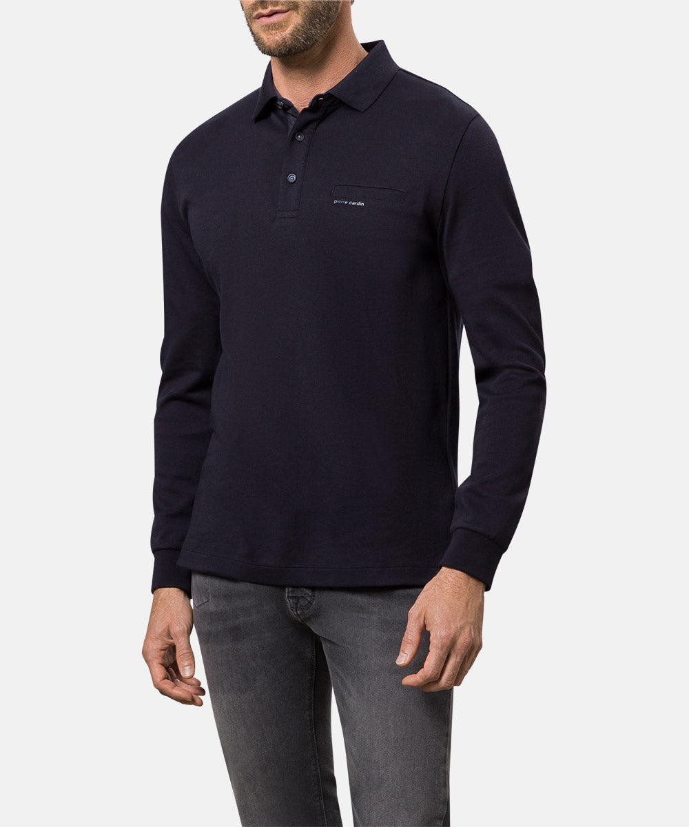 PIERRE CARDIN Poloshirt Langarm - Midnight Navy - 53604 12315.3000