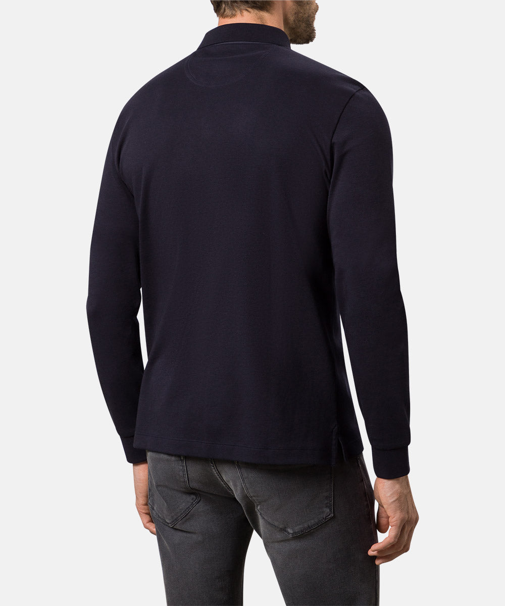 PIERRE CARDIN Poloshirt Langarm - Midnight Navy - 53604 12315.3000 von Pierre Cardin