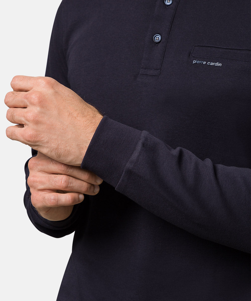 PIERRE CARDIN Poloshirt Langarm - Midnight Navy - 53604 12315.3000 von Pierre Cardin