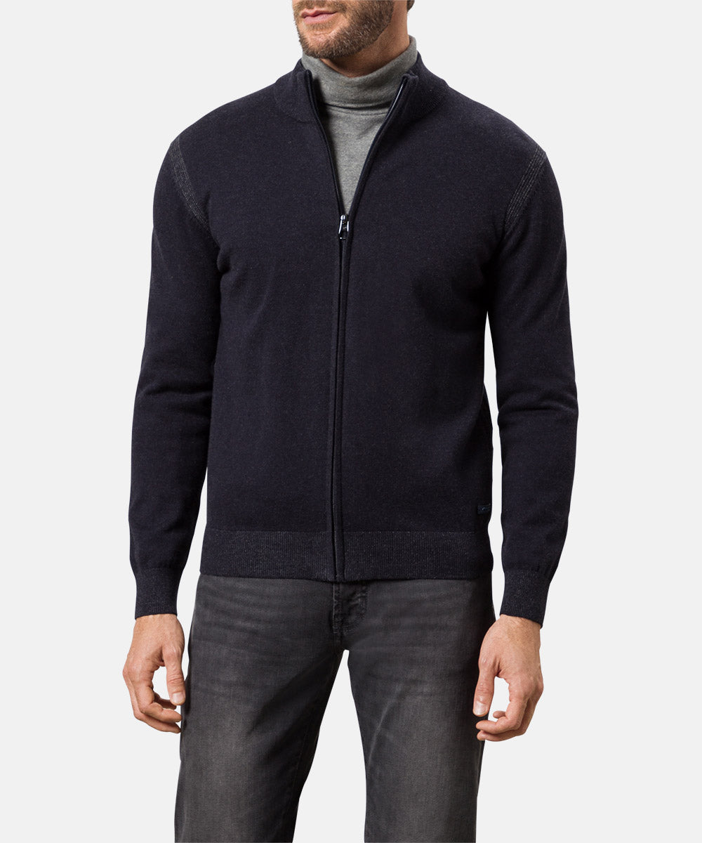 PIERRE CARDIN Strickjacke Stehkragen - Midnight Navy - 55309 12548.3000