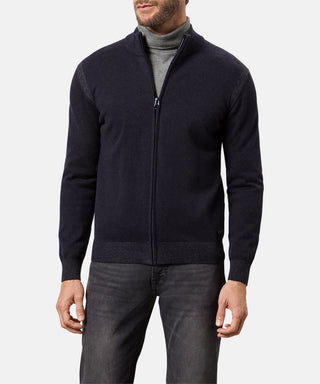 PIERRE CARDIN Strickjacke Stehkragen - Midnight Navy - 55309 12548.3000
