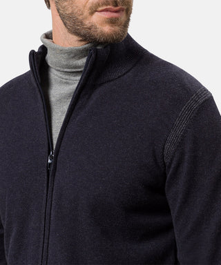 PIERRE CARDIN Strickjacke Stehkragen - Midnight Navy - 55309 12548.3000