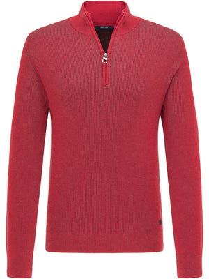 PIERRE CARDIN Stehkragen Pullover/Longsleeve - Crimson Meridian - 55322 12549.5056