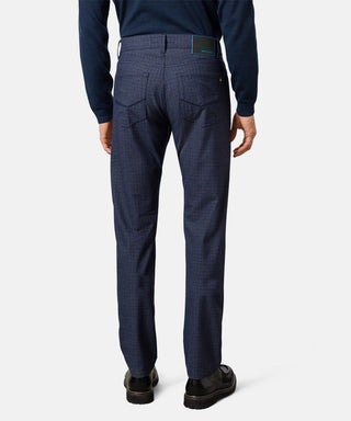 PIERRE CARDIN Lyon Five Pocket - Midnight Check Blue - 3454 4455.64