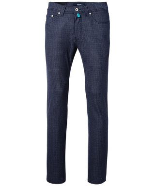 PIERRE CARDIN Lyon Five Pocket - Midnight Check Blue - 3454 4455.64