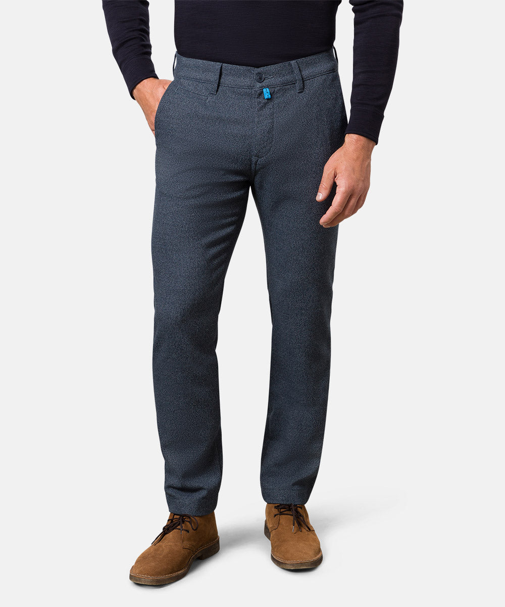 PIERRE CARDIN LYON Chino - Midnight Navy Herringbone - 33747 4816.65