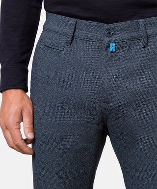 PIERRE CARDIN LYON Chino - Midnight Navy Herringbone - 33747 4816.65
