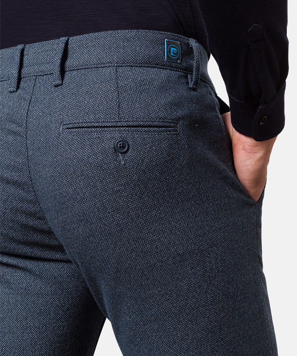 PIERRE CARDIN LYON Chino - Midnight Navy Herringbone - 33747 4816.65 von Pierre Cardin