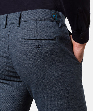 PIERRE CARDIN LYON Chino - Midnight Navy Herringbone - 33747 4816.65
