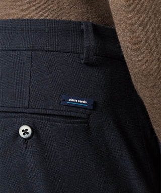 PIERRE CARDIN Antibes Chino - Midnight Herringbone Blue - 3365 4466.68