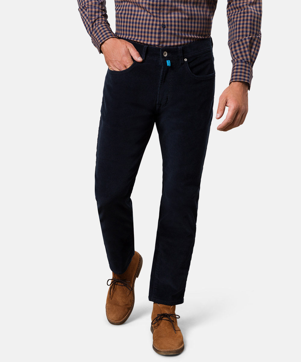 PIERRE CARDIN LYON Cordhose - Night Navy Pinstripe - 30947 777.69
